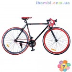 Велосипед 28 д G54JOLLY S700C-2H, черно-красный